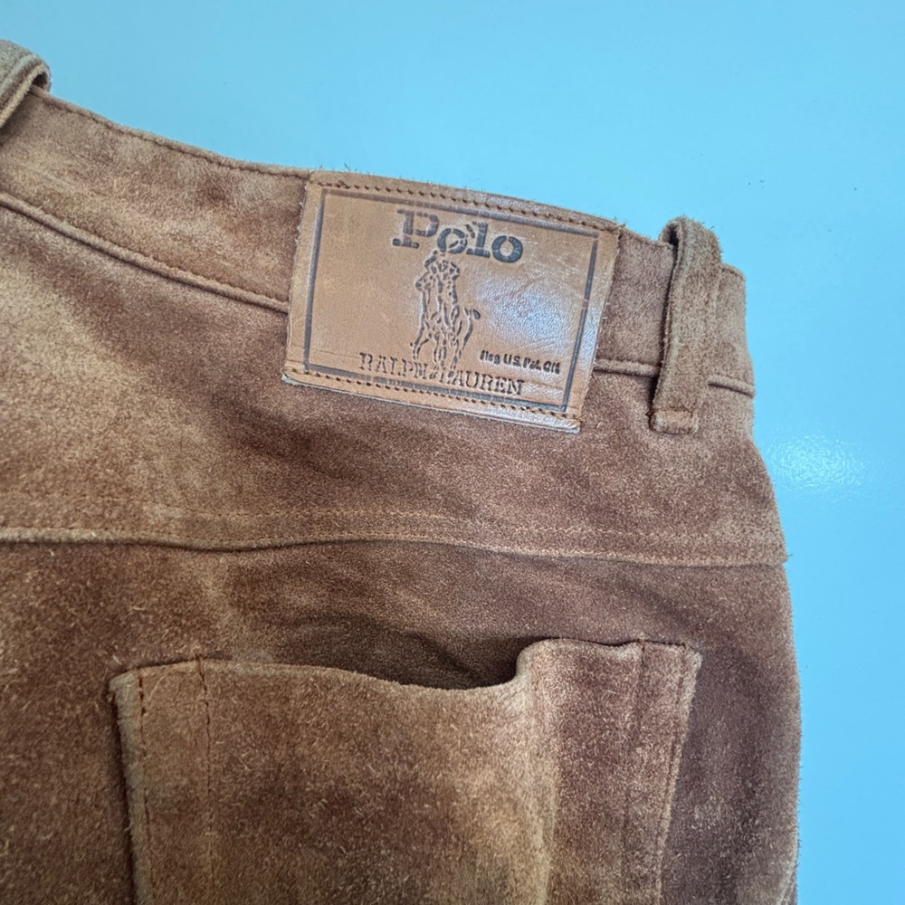 Rare Polo by Ralph Lauren Men's Suede Pants